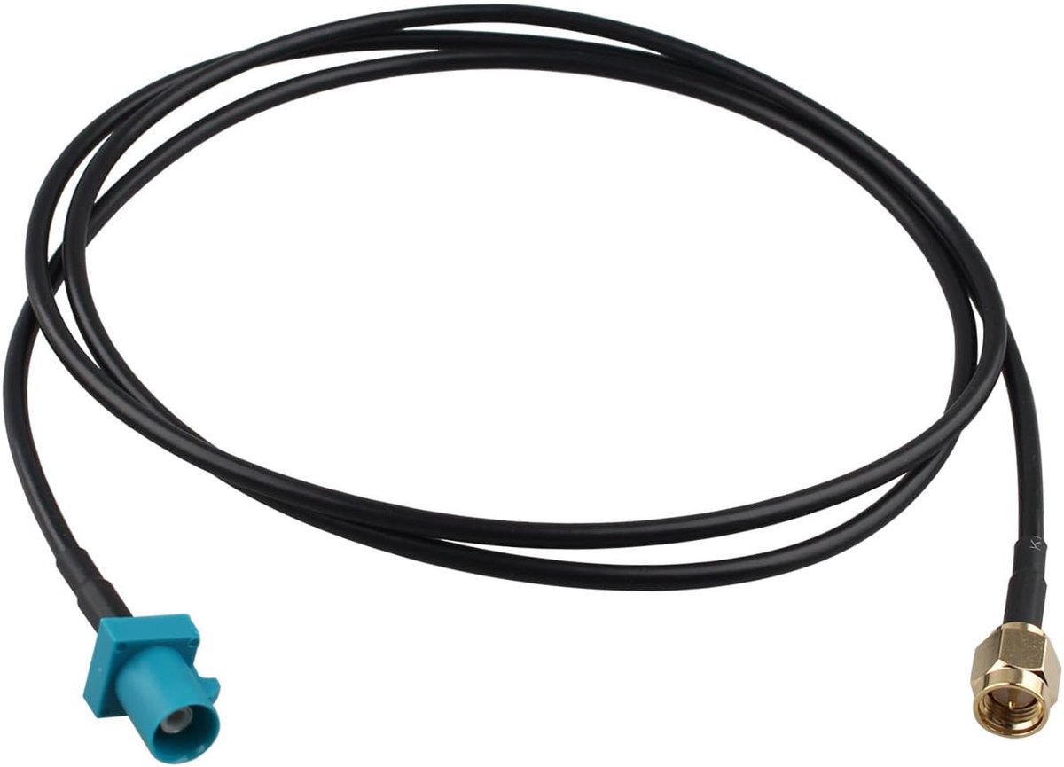 SnelShoppen - Fakra Z Mannelijk naar SMA Mannelijk Voertuig Antenne Adapter Kabel RG174 1m voor Auto Stereo Android Hoofdeenheid GPS Navigatie FM AM R