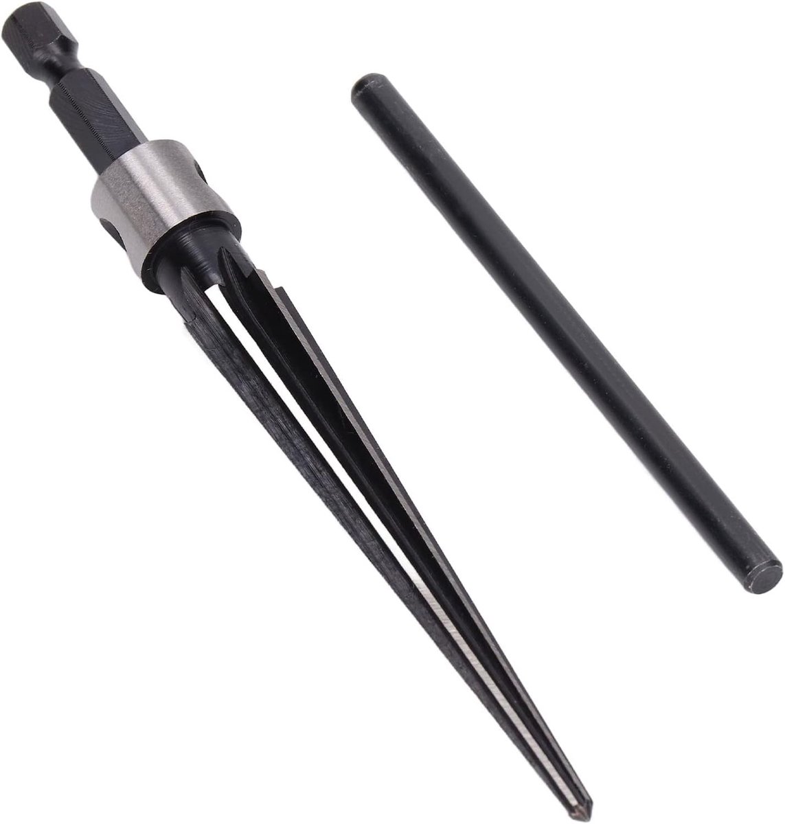 SnelShoppen - Tapered Continuous Reamer - Conische Reamer met T-vormige Handgreep, Lichtgewicht, Hoogwaardig Staal, Voor Niet-Standaard Gaten, Houtbew