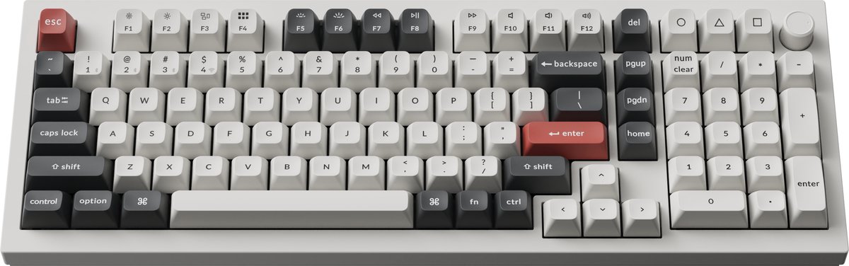 Keychron Q5 Ultra - Mechanisch Toetsenbord - Draadloos - US Qwerty - 96% - Banana Switch - Wit