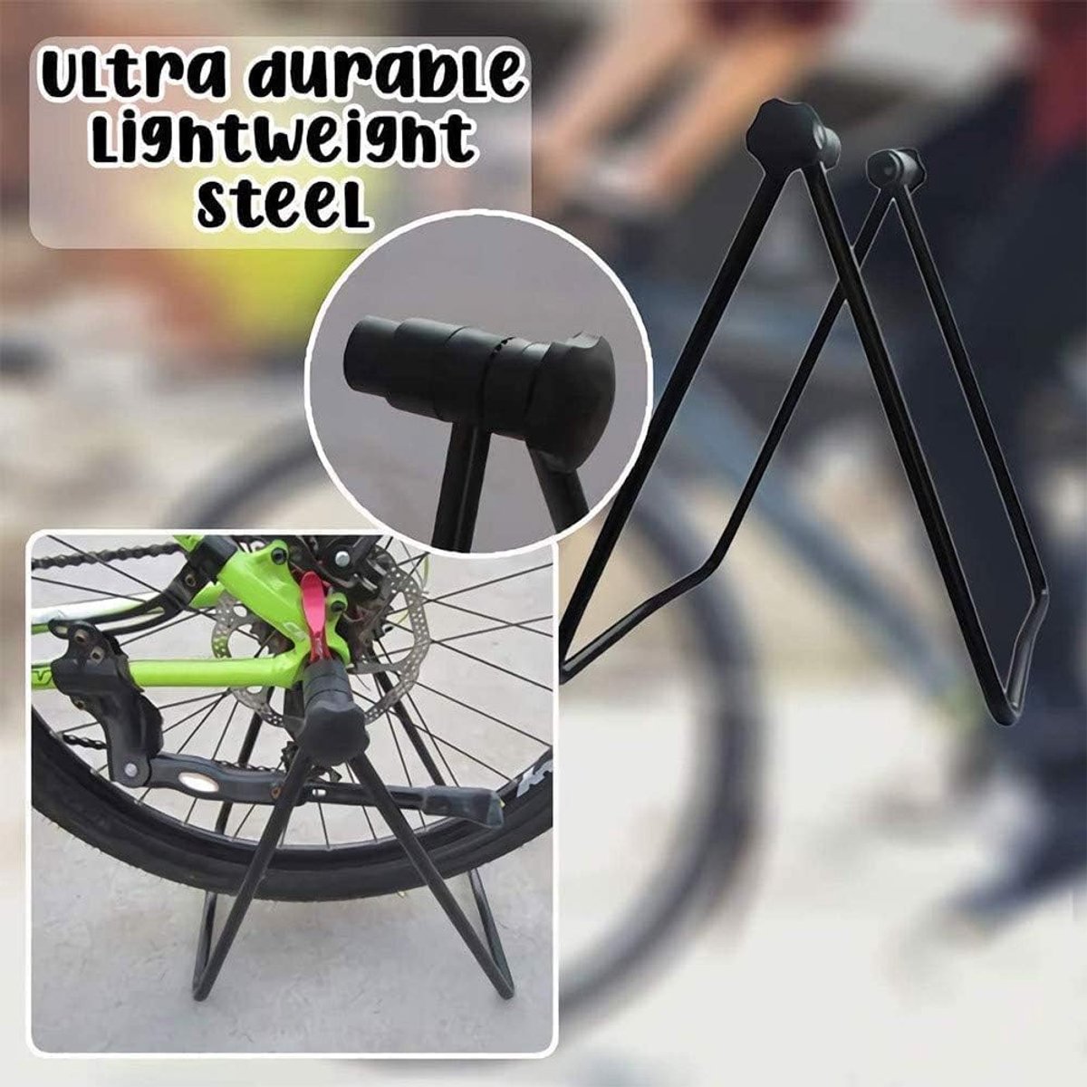 Fiets Trainer Standaard - Fietsopberger Indoor - Indoor Fietsen - Draagbaar Opvouwbaar Ontwerp - 20-27 inch Wielen - Zwart