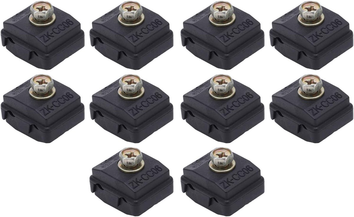 SnelShoppen - 10 Stuks Draad Splitter Connector, Volkoper Materiaal, Schokbestendig 50A 400V 1-6mm² Krachtige Snelle Isolatie Doorborende Klem voor El