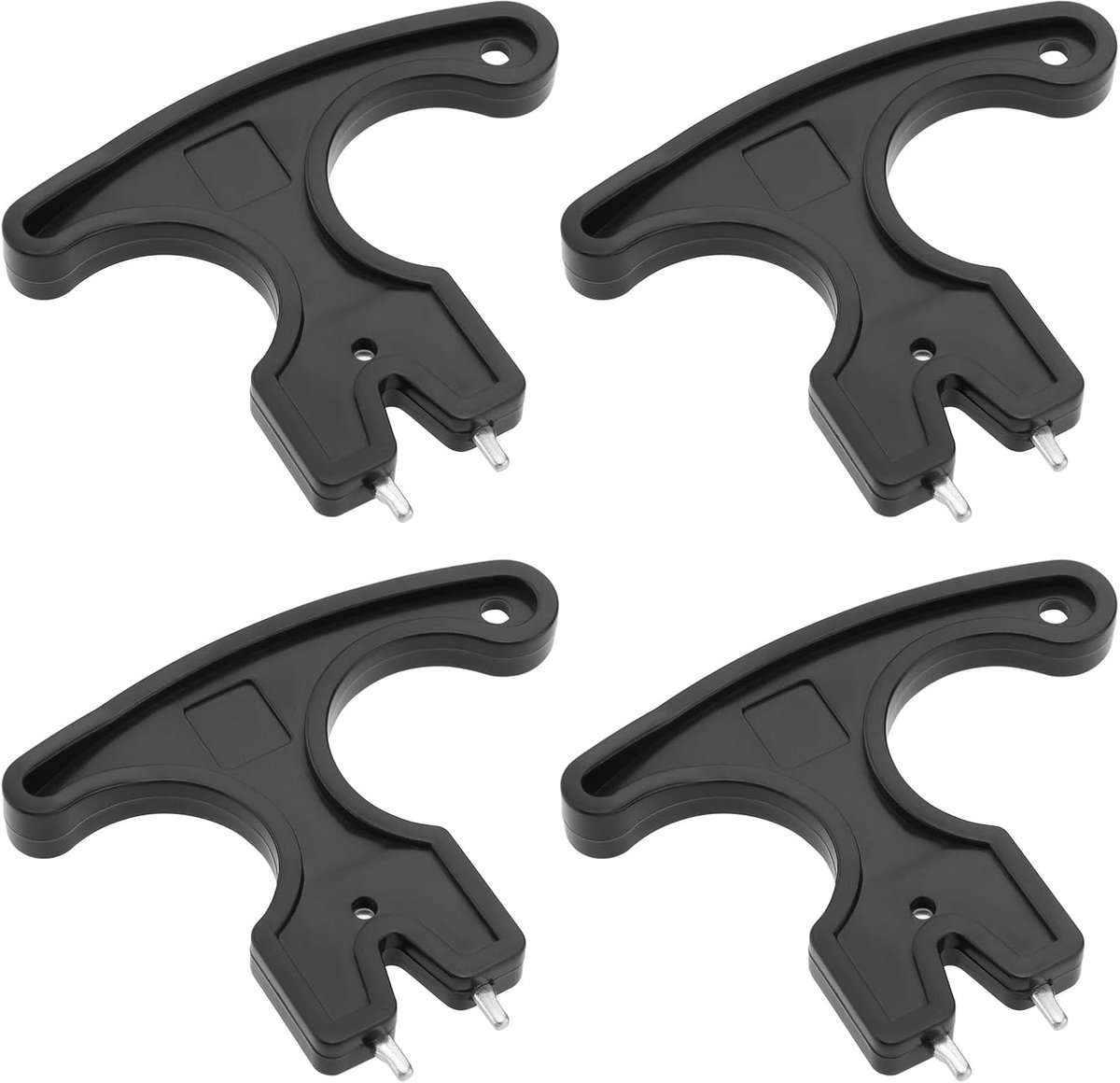 SnelShoppen - 4 Stuks Golf Schoenspikes Sleutel - Snelle Verwijdering Universele Tool voor Golf- en Cricket Schoenen - Ergonomisch Handvat - Duurzaam