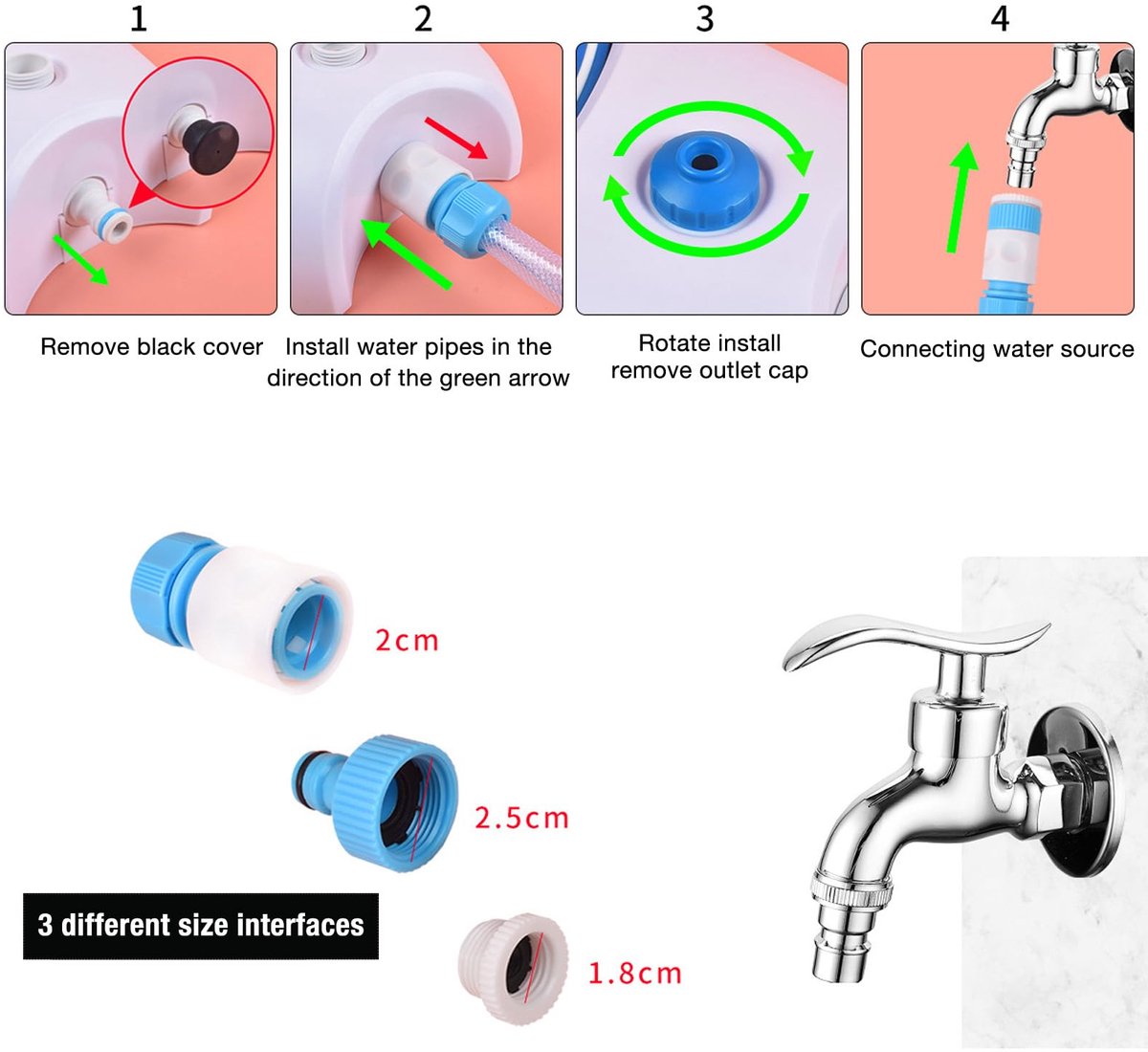 SnelShoppen - Hondfontein Step On, Poot Geactiveerd Hondenwaterspeelgoed, Drinkdispenser voor Buiten met Slang voor Kleine en Grote Honden, Zoetwatert