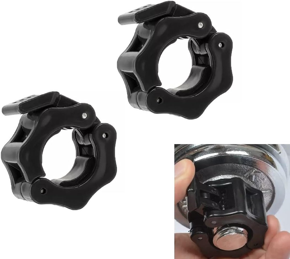 Dumbbell Clips 28 mm - Springklemmen voor gewichten - Veilig en duurzaam - Ideaal voor training - SnelShoppen