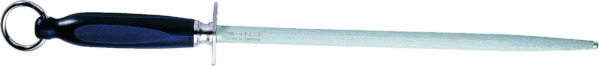 SnelShoppen - Slijpstok 25 cm - Ergonomische Handgreep - Voor Koks- en Keukenmessen - Staal met Hardheid 65° HRC - Perfect voor Thuis en Professioneel