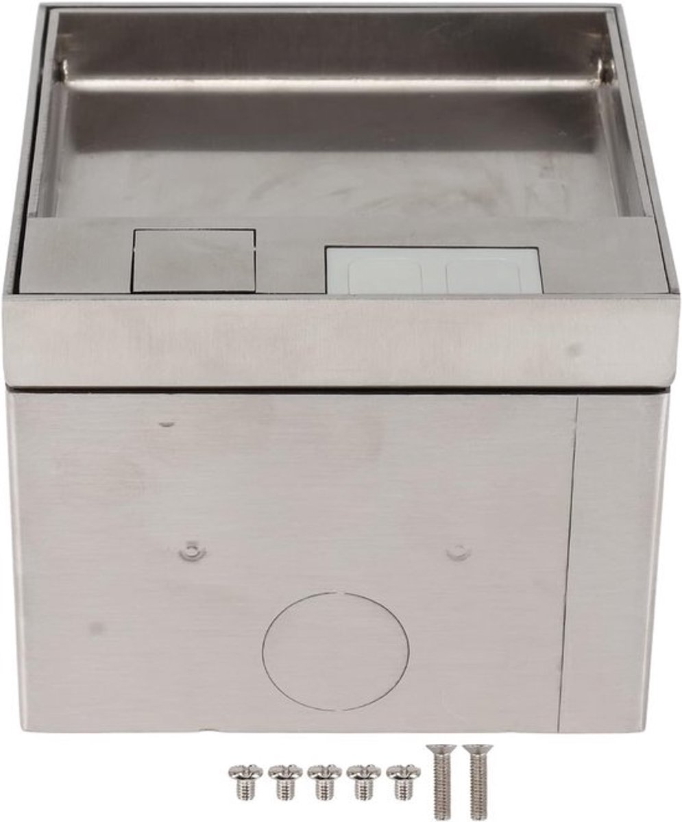 Inbouw Stopcontact RVS Vloerdoos Waterdicht voor Binnen en Buiten Gebruik | AC250V Plug Accessoires, Recessed Box, Elektrische Oplossingen