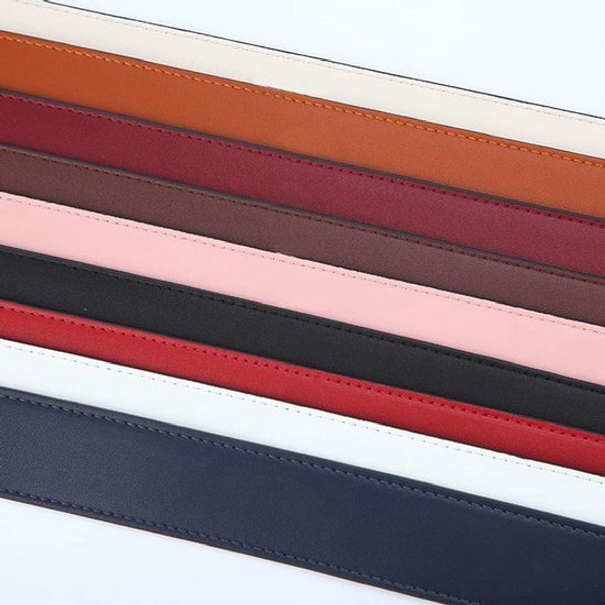 Verstelbare Schouderband van PU Leer voor Dames - Brede Schouderriem met Metalen Gesp voor Handtassen en Crossbody Tassen - DIY Accessoires in Donkerblauw
