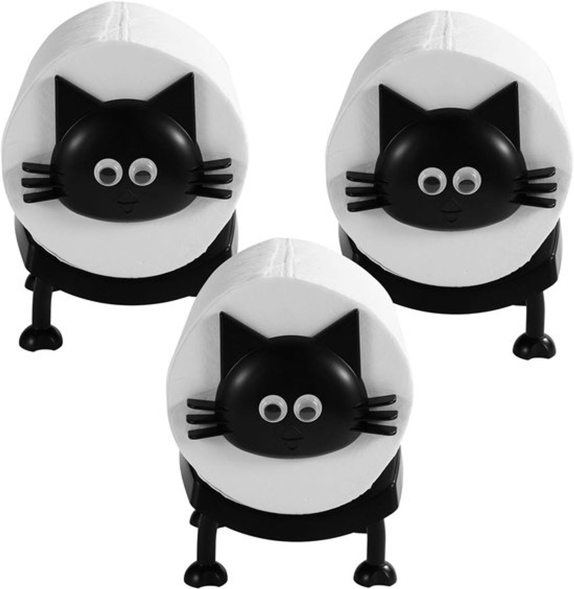 Grappige 3D Geprinte Kat Toiletpapier Houder van ABS Materiaal voor Schattige Badkameropslag en Organisatie