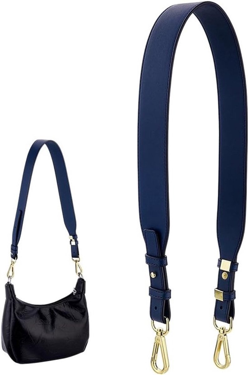 Verstelbare Leren Tas Handvatten 76-80 cm, Schouderriem voor Dames, Ideaal voor DIY Handtassen en Onderarmtassen, 40mm Breed