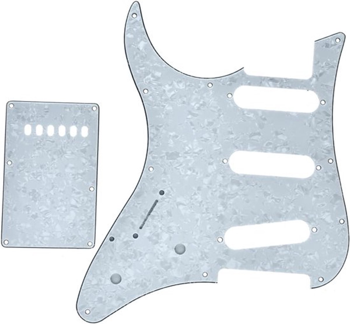 HSS Pickguard en Tremolo Cover voor Yamaha PACIFICA Gitaar - Zwart 3-laags, Perfecte Pasvorm en Duurzaam Ontwerp
