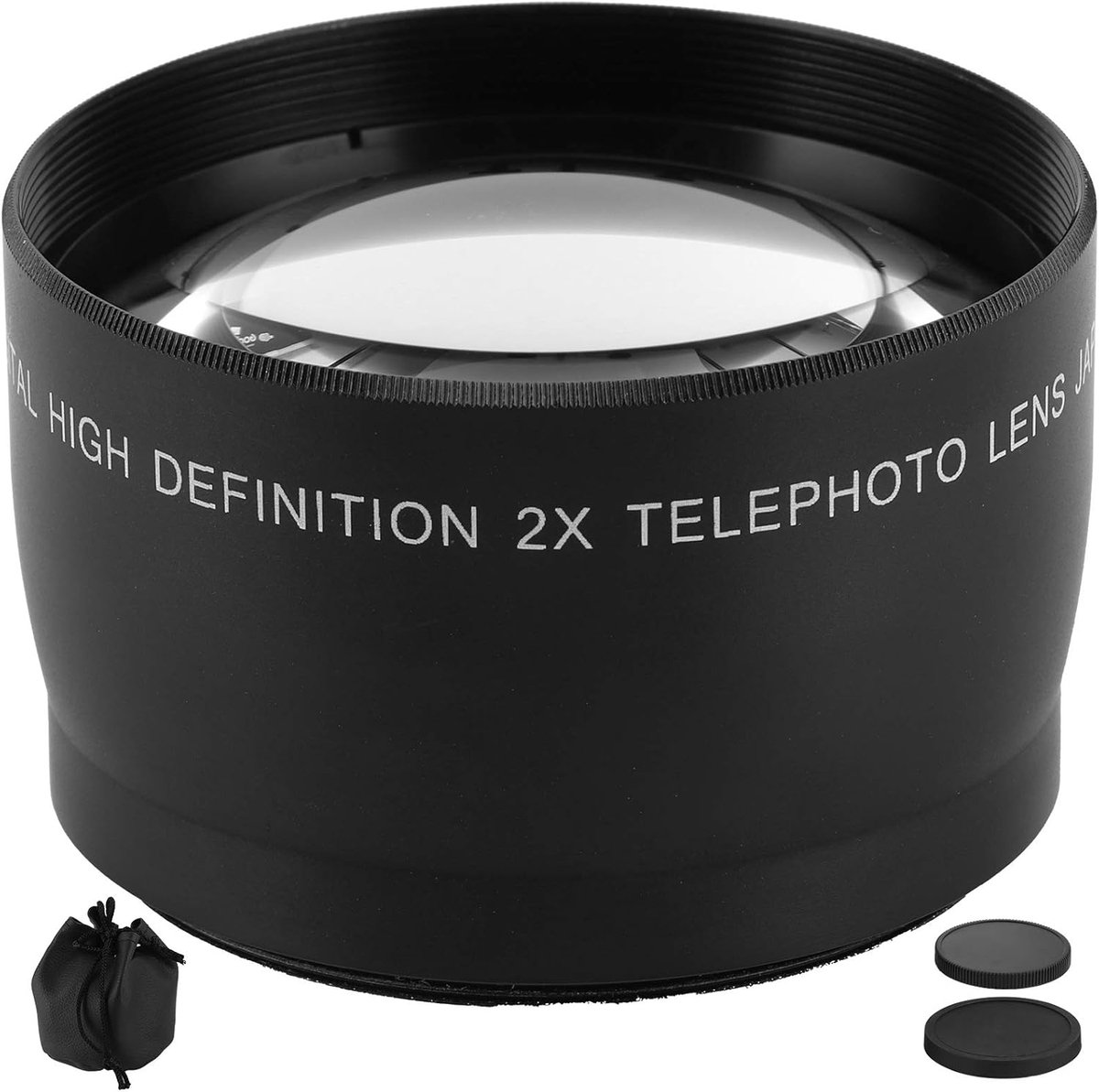 SnelShoppen - Telelens met Optische Glazen Teleconverter Camera Lens 55mm/2.2" - Versterkt Beeldkwaliteit voor Natuurfotografie, Sport, en Evenementen