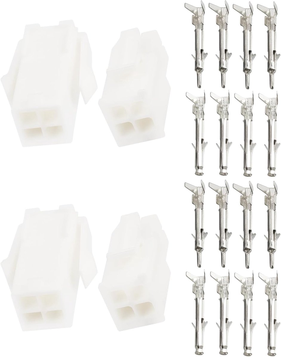 2Set 4Pin Molex Female Male Connectors 39-01-2045 Compatible with Molex Mini-Fit Jr. Series Connectors - ShopVlot