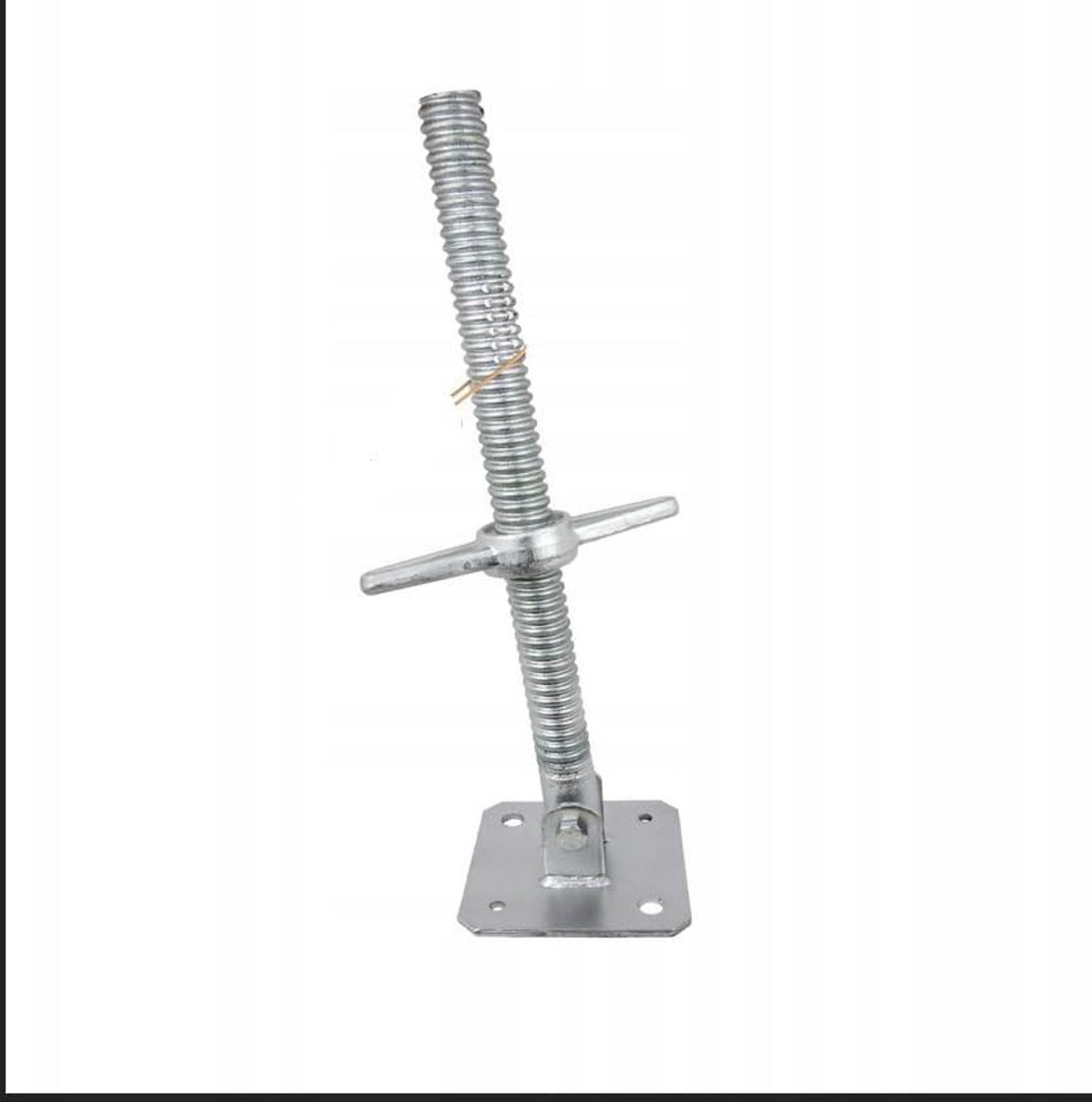 Steiger Spindel Voet - Verstelbare Steigerpoot - Steigers Uitlijnen - Set van 4 stuks - 38x500 mm - Zwart