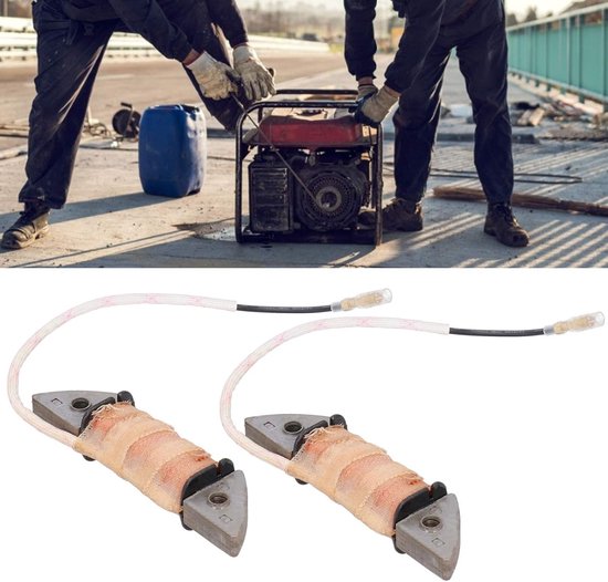 Generator Spoel - Laadspoel Vervanging - Generator Onderhoud - IJzeren Constructie - 24V 2 stuks - Zilver — afbeelding 3