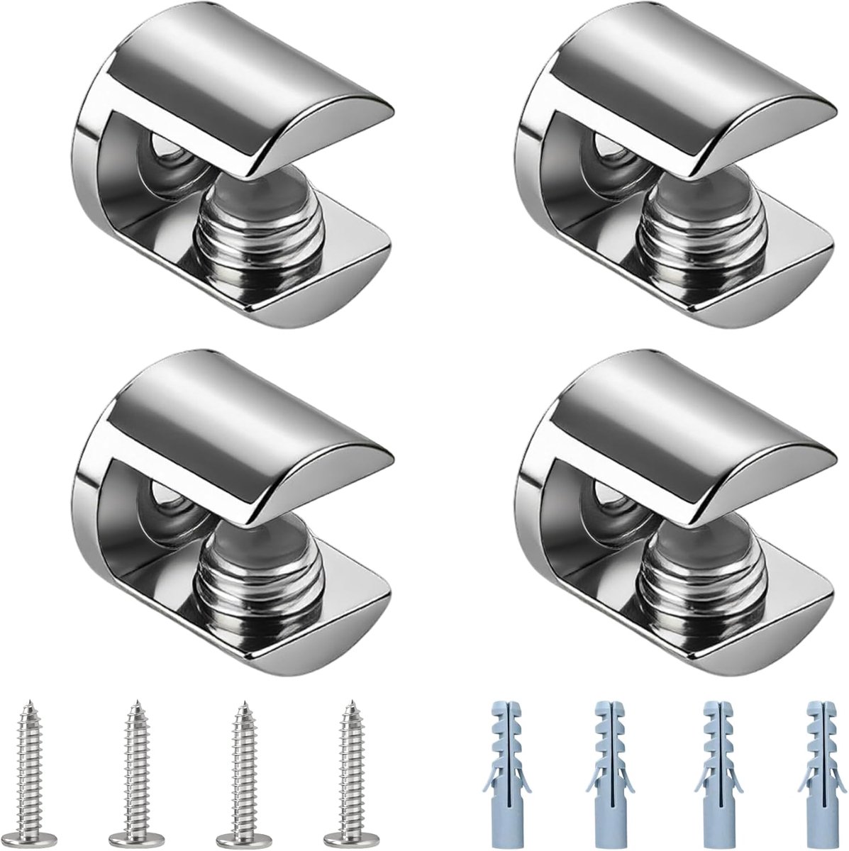 Mooche 4pcs glass clamp holder glass clamp holder glass holder - ShopVlot