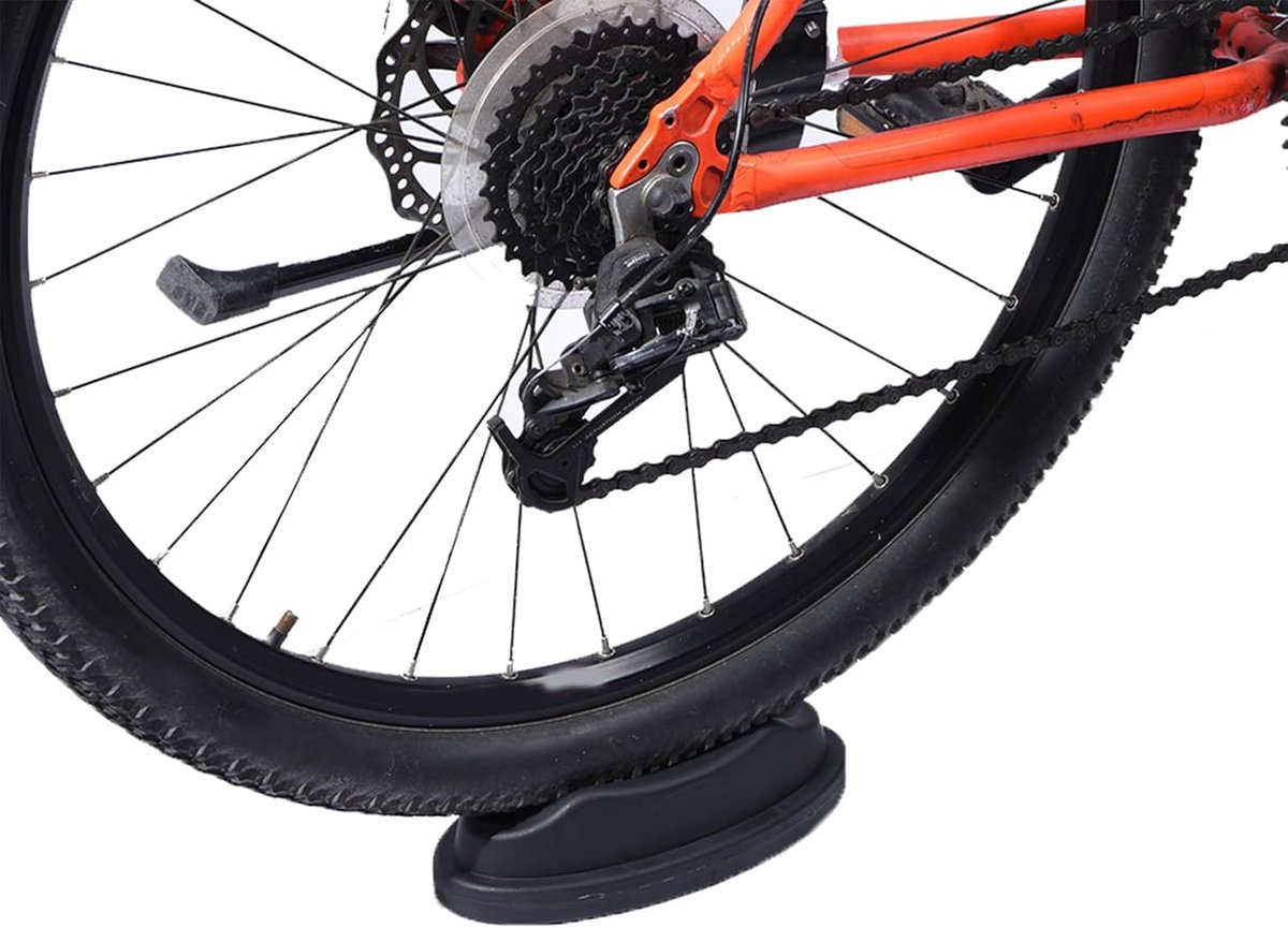 SnelShoppen - Fiets Voorwiel Steun, Riser Block, Stabiele Voorwielondersteuning voor Rollertrainer, Geschikt voor Mountainbike en Racefiets, Veilig en