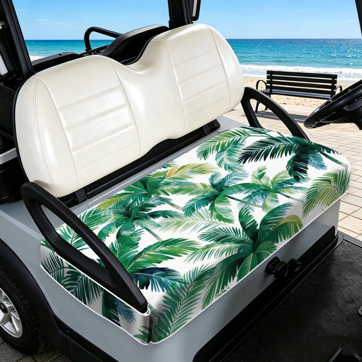 SnelShoppen - Microvezel Golf Kar Stoelhoes Universeel - Geschikt voor 130 x 78,5 cm - Inclusief Armleuninggaten - Ideaal voor Golf Karretjes en Clubw