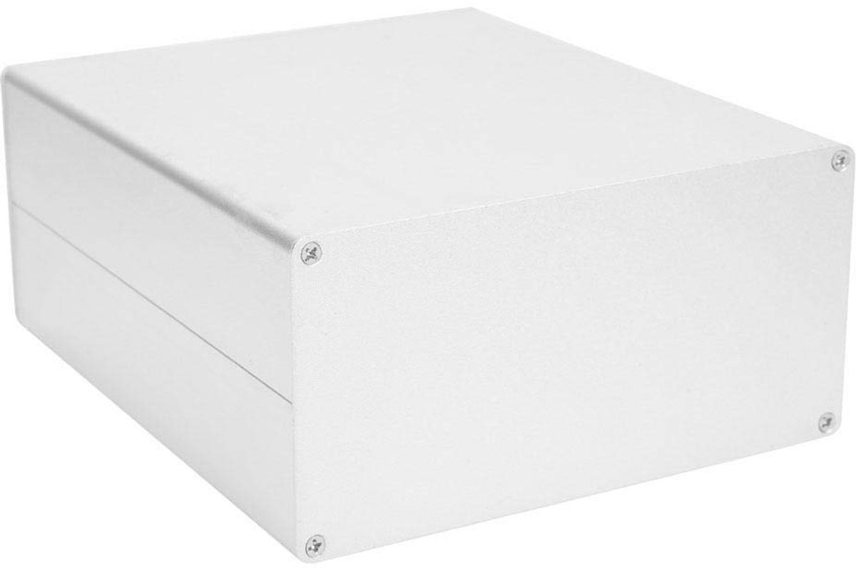 SnelShoppen - Aluminium Projectdoos 80x160x180mm Elektronische Behuizing Cabinet Mat Zilver Gesplitst Type DIY Elektronische Behuizing