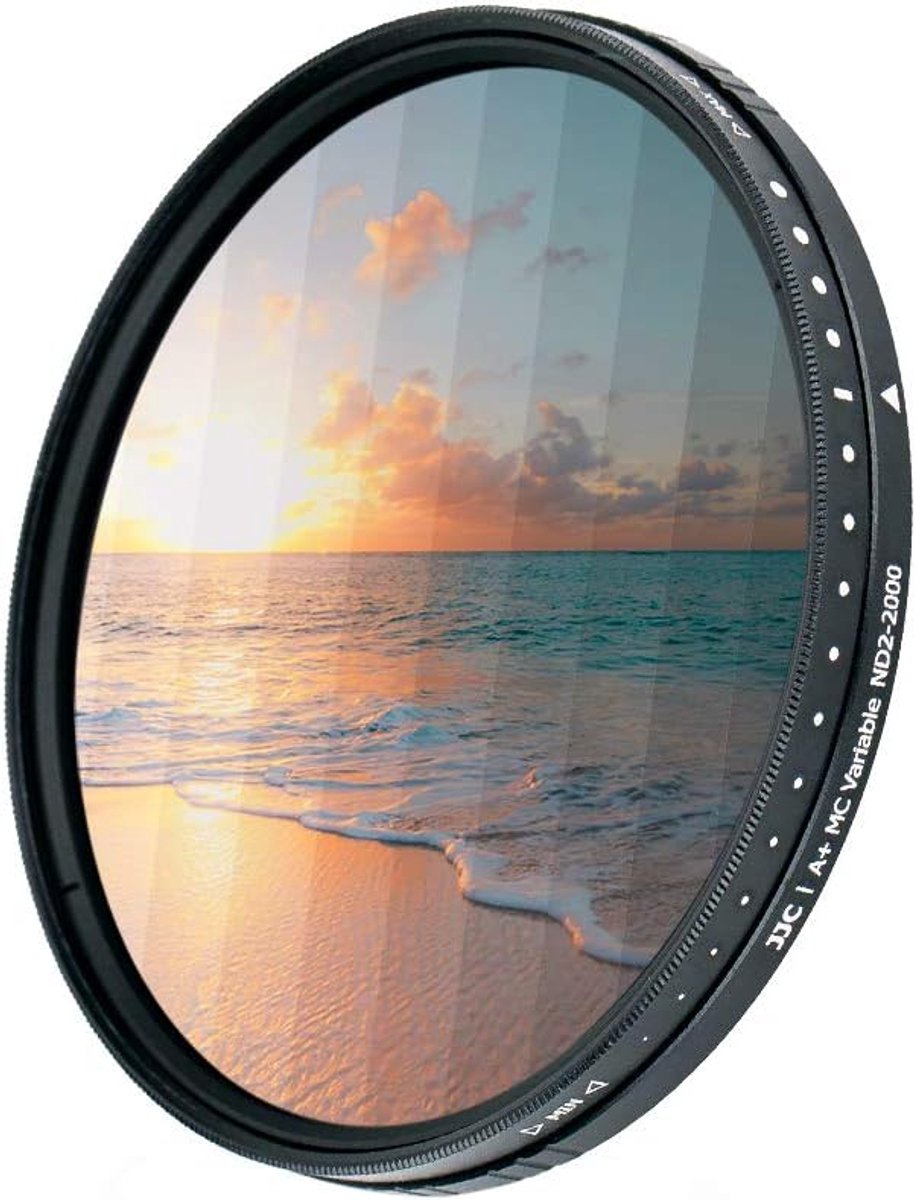 SnelShoppen - 40.5mm Variabel ND Filter (ND2 - ND2000) Neutraal Grijs Verstelbaar Lensfilter, 18 Laags Coating, HD Optisch Glas, Ideaal voor Landschap