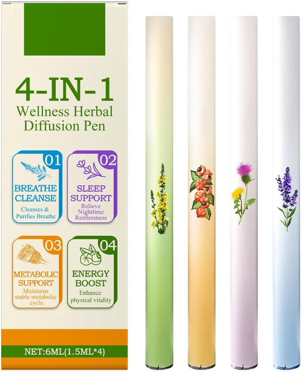 4 pcs herbal purification bottles - Spice diffuser - Natural cleaning spray - ShopVlot