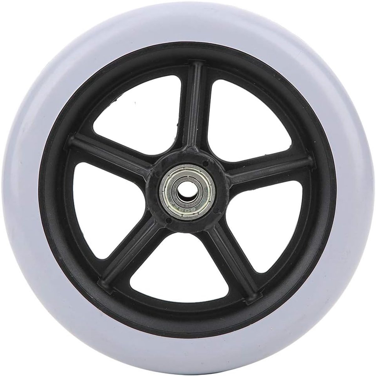 SnelShoppen - 6 Inch Enkelwiel Rolstoelwiel voor Personen met een Beperking - Hoogwaardige Rubber, Maximaal Draagvermogen 120kg, Antislip, Slijtvast,