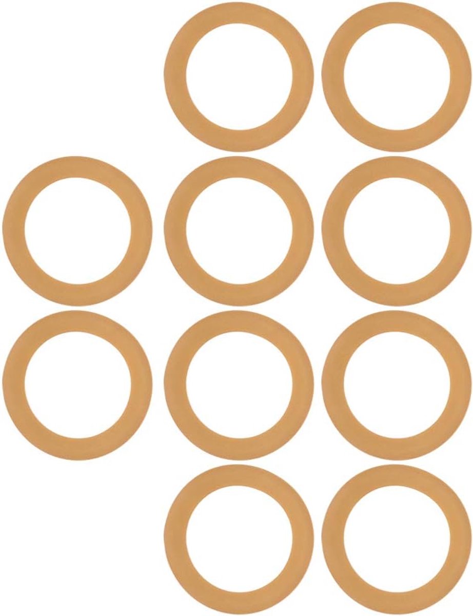 SnelShoppen - 10 Stuks Rubber Pistonringen Set, Geïsoleerde Vervangingsonderdelen voor Luchtcompressor, 68 x 48 x 0.8 mm, Hoogwaardige Rubber, Duurzaa