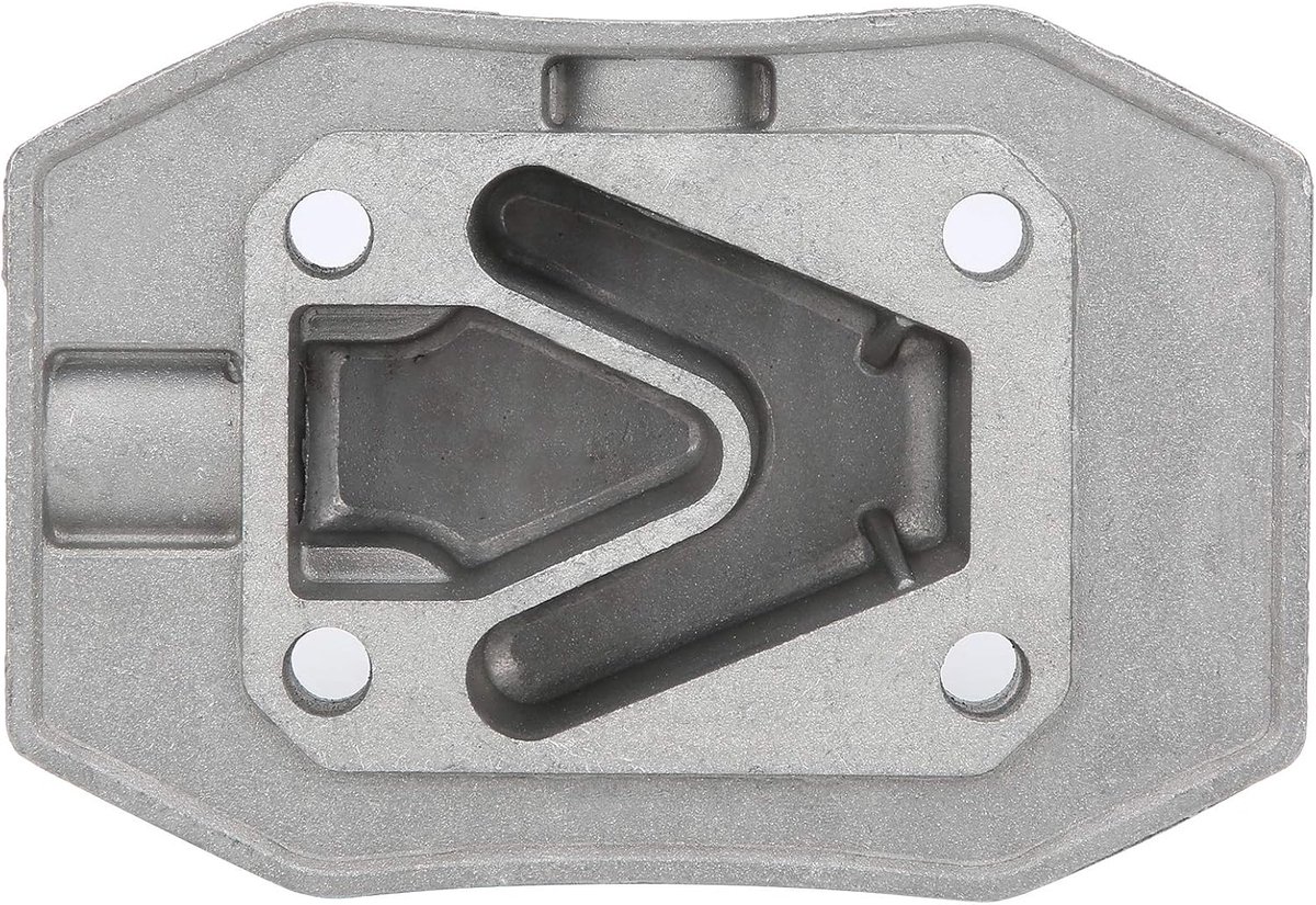 Dailygoods- Cilinderkop 48mm x 72mm - 2 Stuks - Luchtcompressor - Gegoten Aluminium - Pneumatisch - Goede Warmteafvoer - Compressorkop
