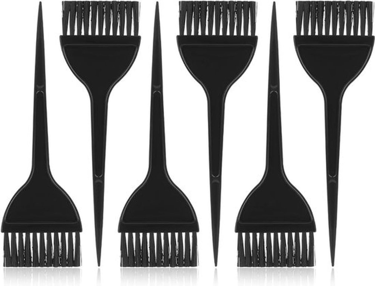 6 Stuks Haarverf Borstels Set, Professionele Applicator Borstels voor Kappers, Kleurverf Accessoires voor Schoonheidssalons en Thuisgebruik