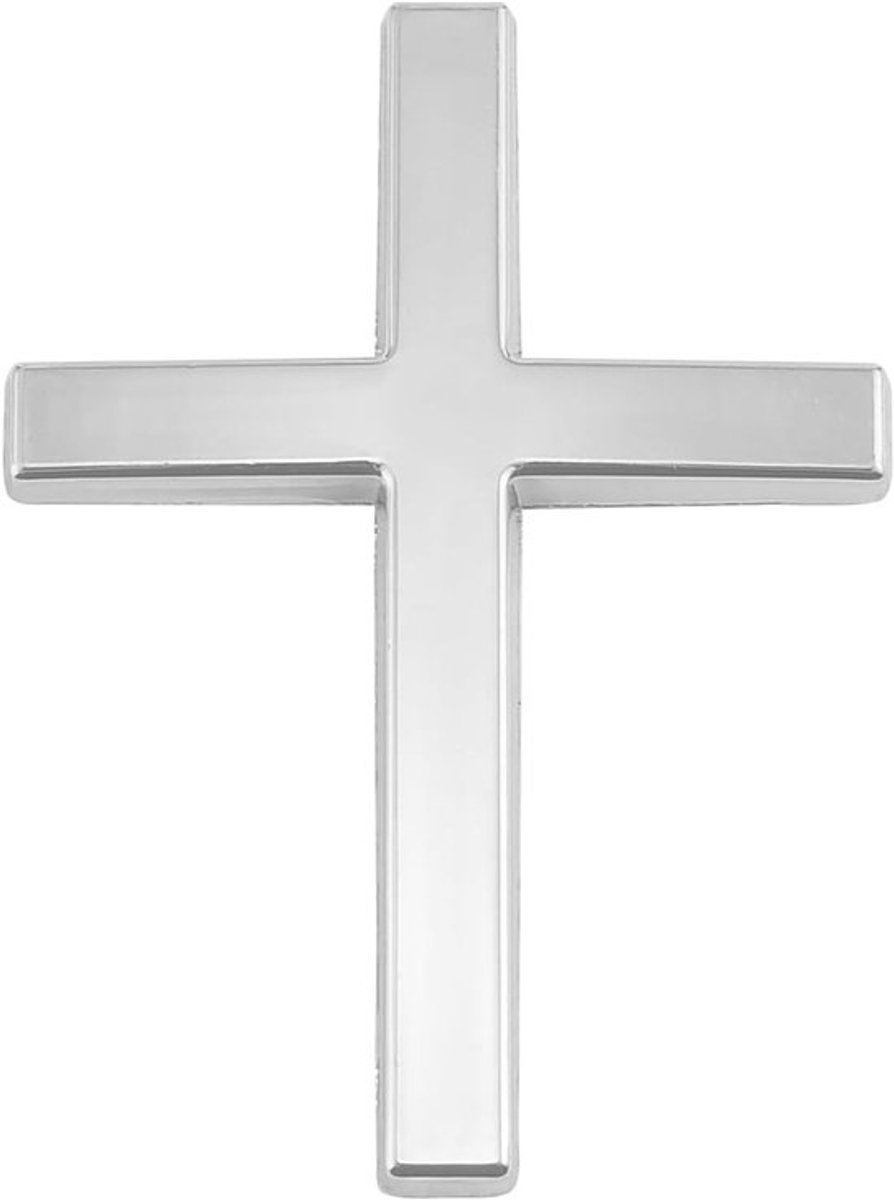 3D Metalen Cross Stickers voor Auto en Motor - Waterdichte Zelfklevende Emblemen voor Buiten en Tuning Decoratie - 4.8 x 6.5 cm, Set van 2 Stuks