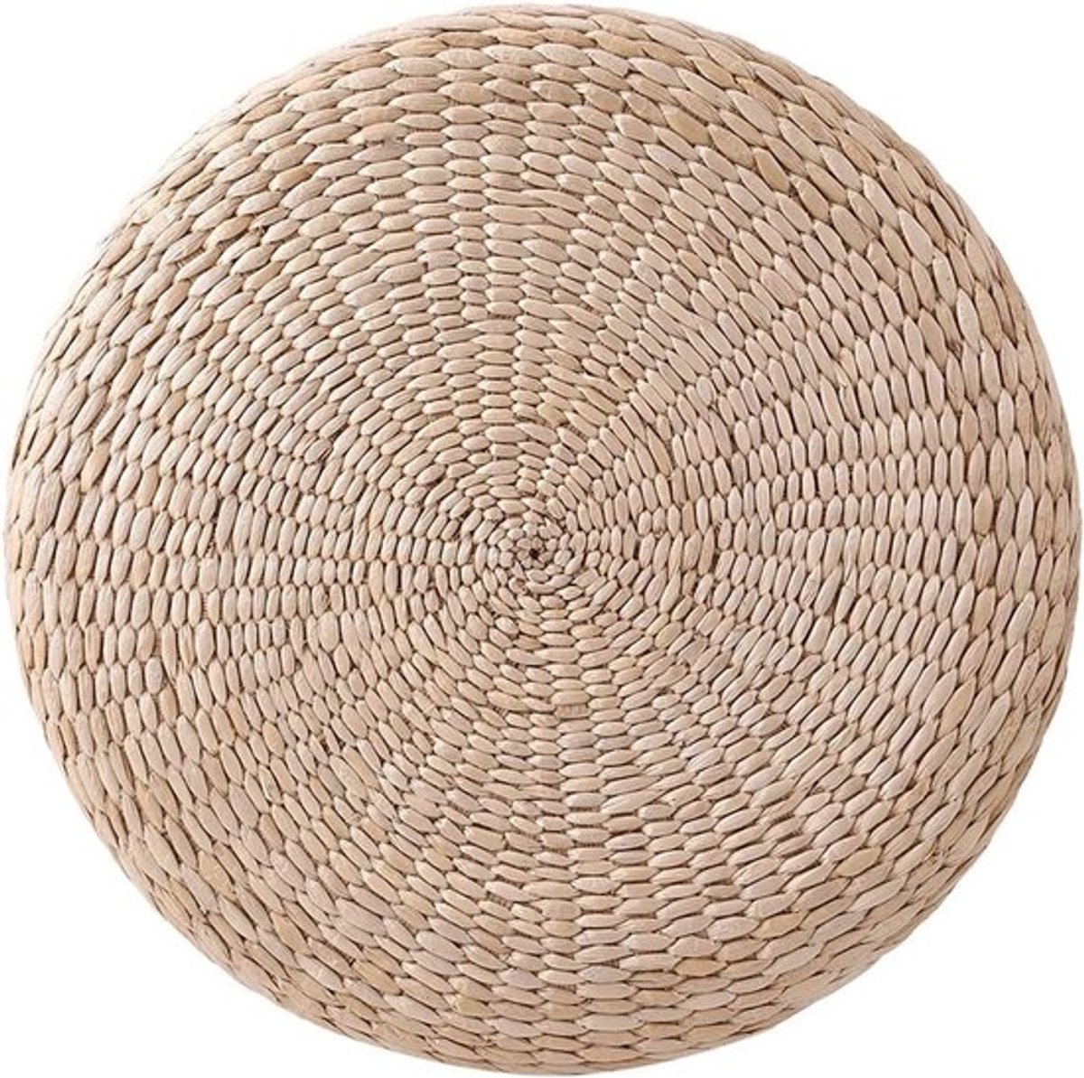 Handgeweven Pouf en Tatami Zitkussen voor Comfortabele Meditatie en Yoga - Ideaal voor Balkon en Patio