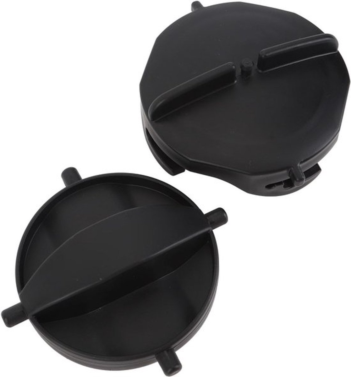 2 Stuks RV Afvalwater Slangdop Set voor Dubbele Buizen - Vervangdop van Duurzaam Plastic, Anti-Veroudering Accessoires voor RV Afvoer en Sanitair