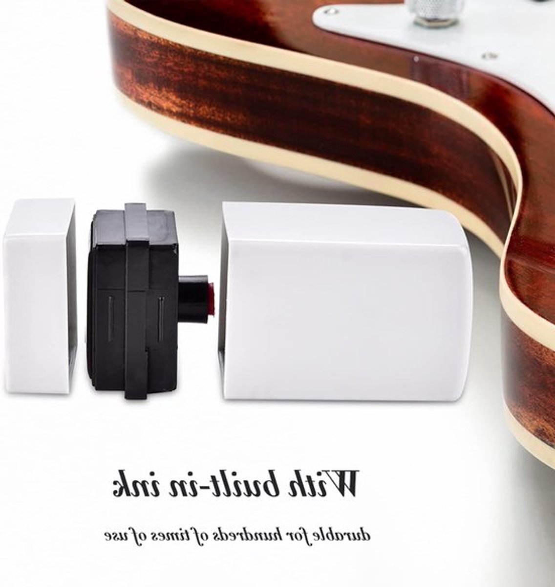 Gitaar- en ukulele-akkoordstempel voor beginners - Ideaal voor muzieklessen en creatieve projecten 6 x 3 x 3 cm