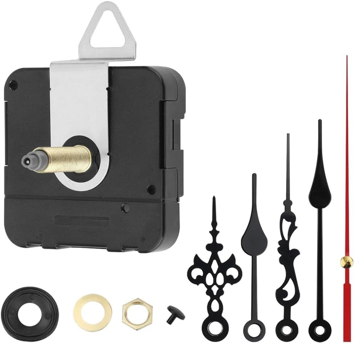 SnelShoppen - Wandklok 32 mm Lange As Quartz Beweging Stille Quartz Beweging voor DIY Wandklok Vervangingsset en Reparatie Kit