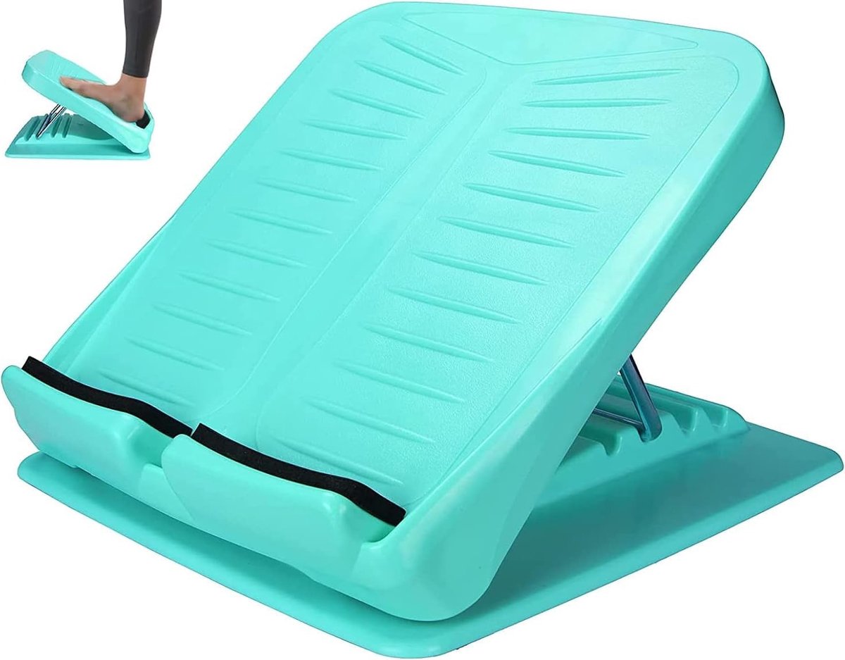 Verstelbare Oblique Board voor Kuit- en Enkelstrekking - Ideaal voor Hamstring- en Achillesstretching, Draagbare Trainingsaccessoires voor Yoga en Hardlopen
