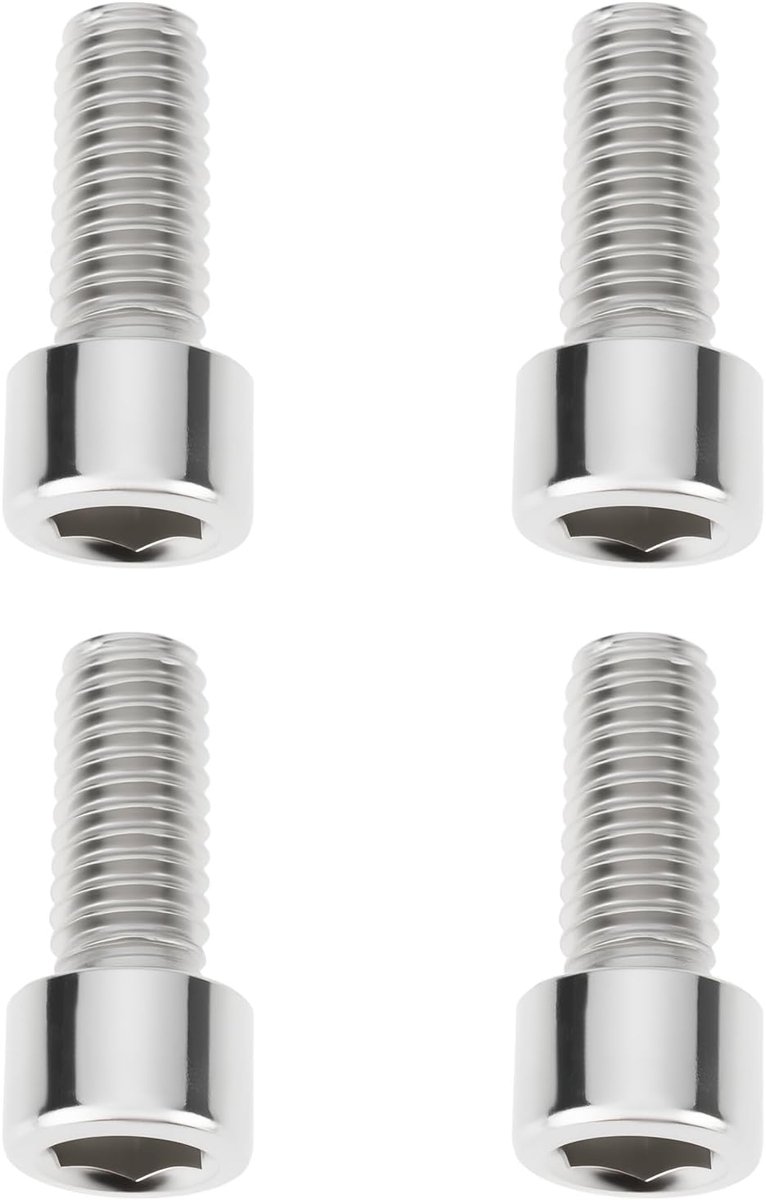 SnelShoppen - 4 Stuks M6X14 Hexagon Schroeven SE9076146A Voor Makita Site Radio Handvat DMR107 DMR108 DMR109 DMR112 - RVS - Sterke Bevestiging