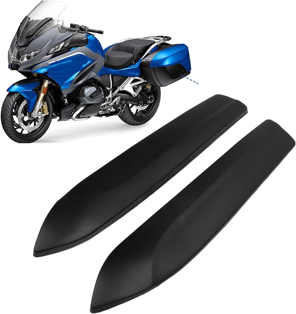 SnelShoppen - Motorfiets Zijvakbeschermer, Zijvak Paneel Case Beschermhoes voor R 1200 1250 RT R1200RT R1250RT, Volledige Dekking, Beveiliging, Dubbel