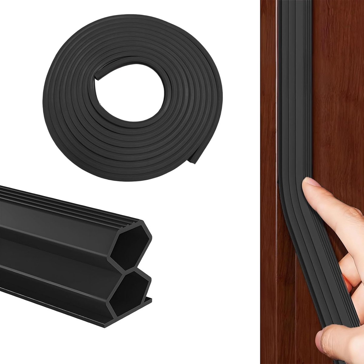 Zelfklevende afdichtband - rubberen seal voor ramen en deuren - waterdicht - geluidsisolatie en energiebesparing - ShopVlot