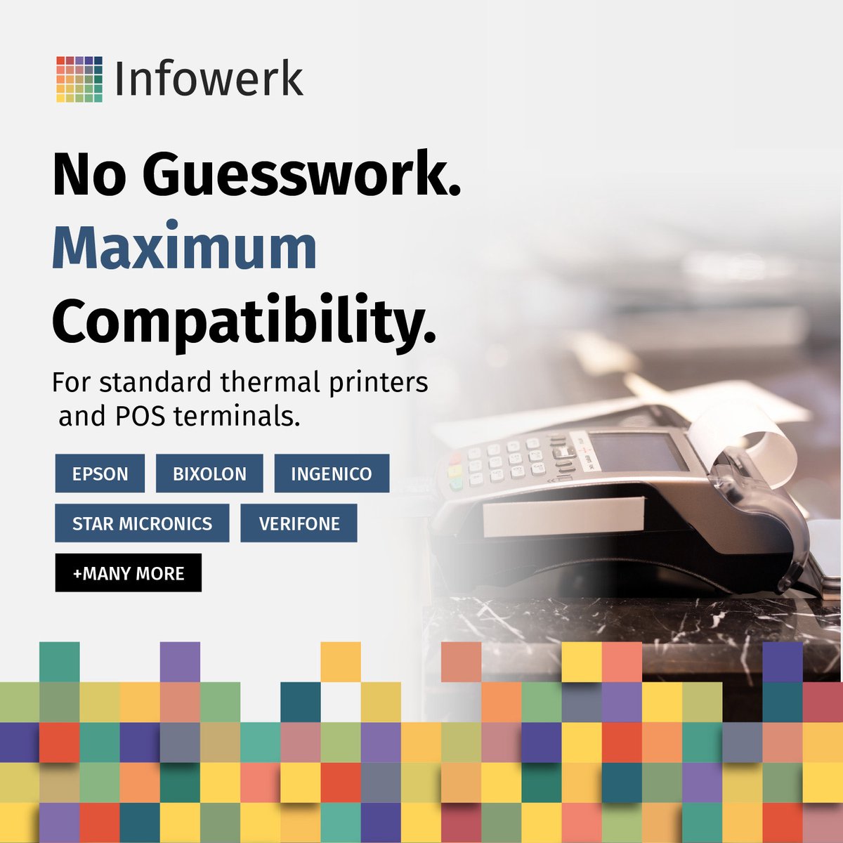 NIEUW: Infowerk Thermische Rollen / Kassarollen, 40 Rollen, 57mm x 40mm x 12mm, 18m, Testwinnaar, PEFC-gecertificeerd, voor EPSON, IBM e.a.