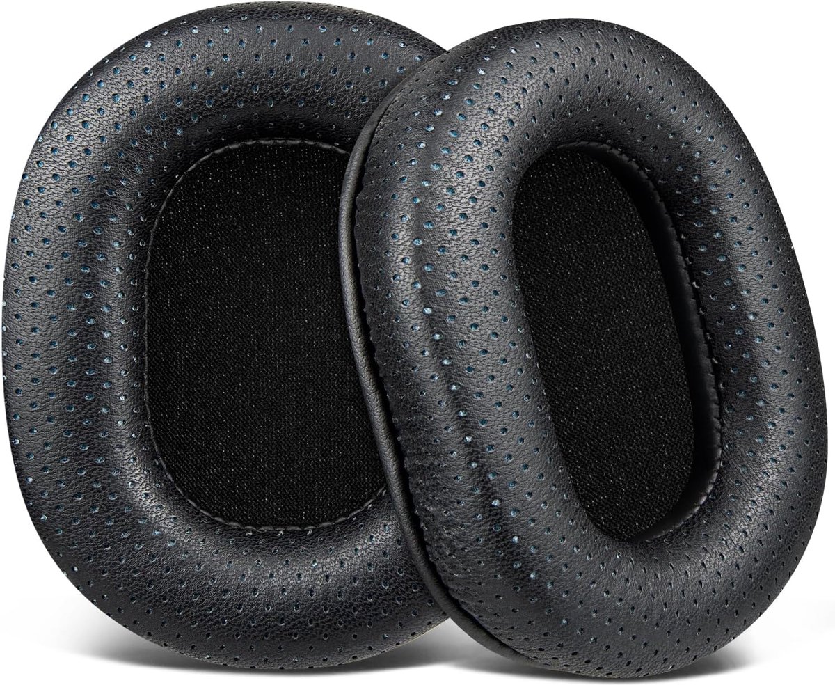 SnelShoppen - Vervangende Oorkussens voor Monitor Hoofdtelefoons - Lamsleer - Hoogwaardige Schuim - Geschikt voor M50X M40X M30X M20X en meer - Earpad