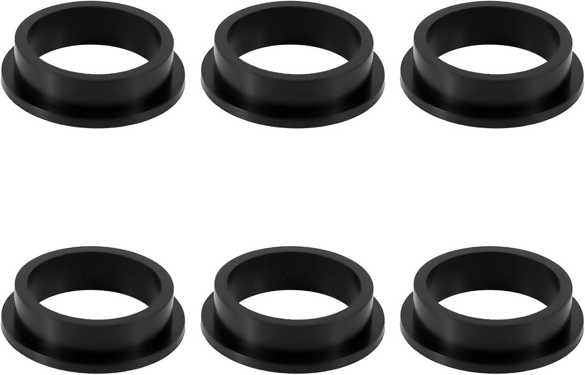SnelShoppen - 6Pcs 11228 L-Vormige O-Ring Dichtingen, Zwarte Rubber Vervangingsonderdelen voor Zandfilterpomp Motor, Duurzaam en Flexibel, Ideaal voor