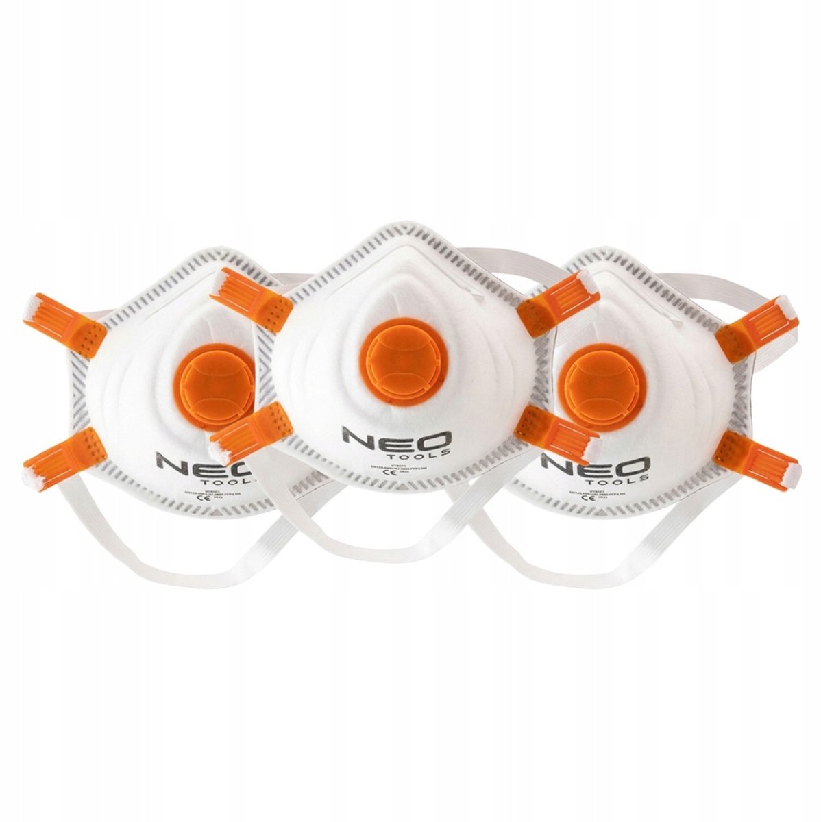 NEO FFP3 stofmasker met ventiel - 3 stuks - CE