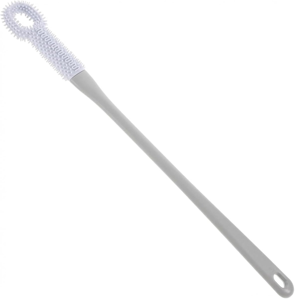 Voetwasborstel met lange steel, exfoliërende voetverzorging en teenreiniger voor senioren, ideaal voor eeltverwijdering en dagelijkse hygiene