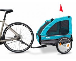 Fietskar Hond Blauw Luxe Hondenfietskar tot 30 KG Opvouwbaar Hondenkar Fiets