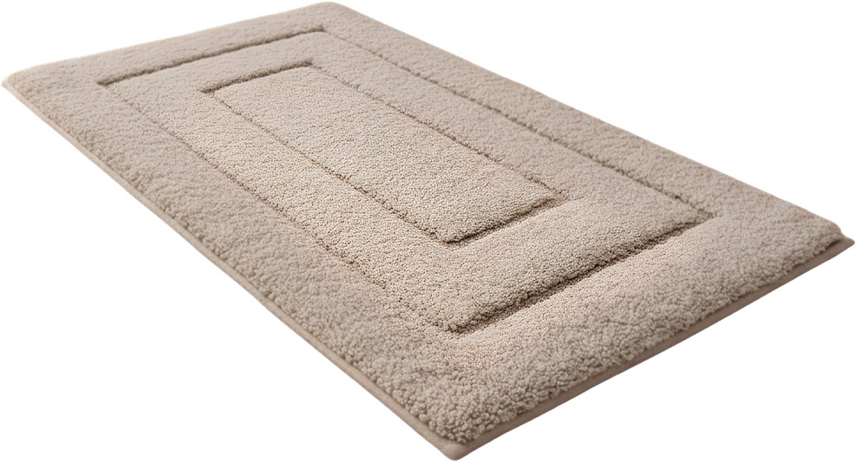 Lìon® Antislip Douchemat - 40x60cm - Antislip Zachte Badmat - Waterabsorberend - Beige - 60cm x 40cm x 2cm