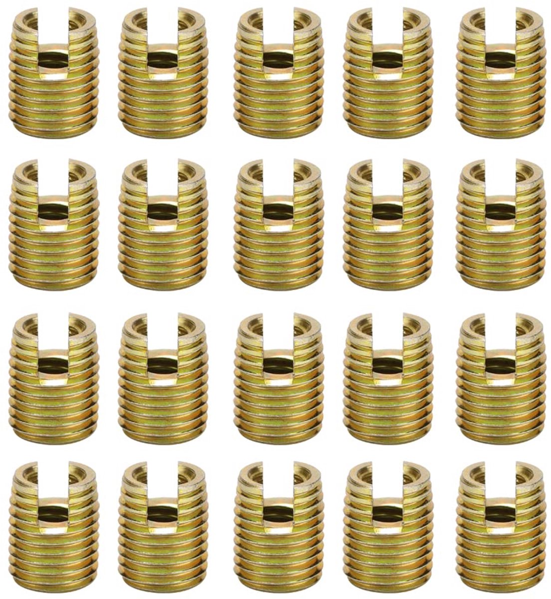 SnelShoppen - Akozon Draad Inserts Set van 20 Stuks, 302 Stuks, Hoogwaardige Carbon Staal, Reparatieset voor Schroeven met Zelftappende Draad Inserts