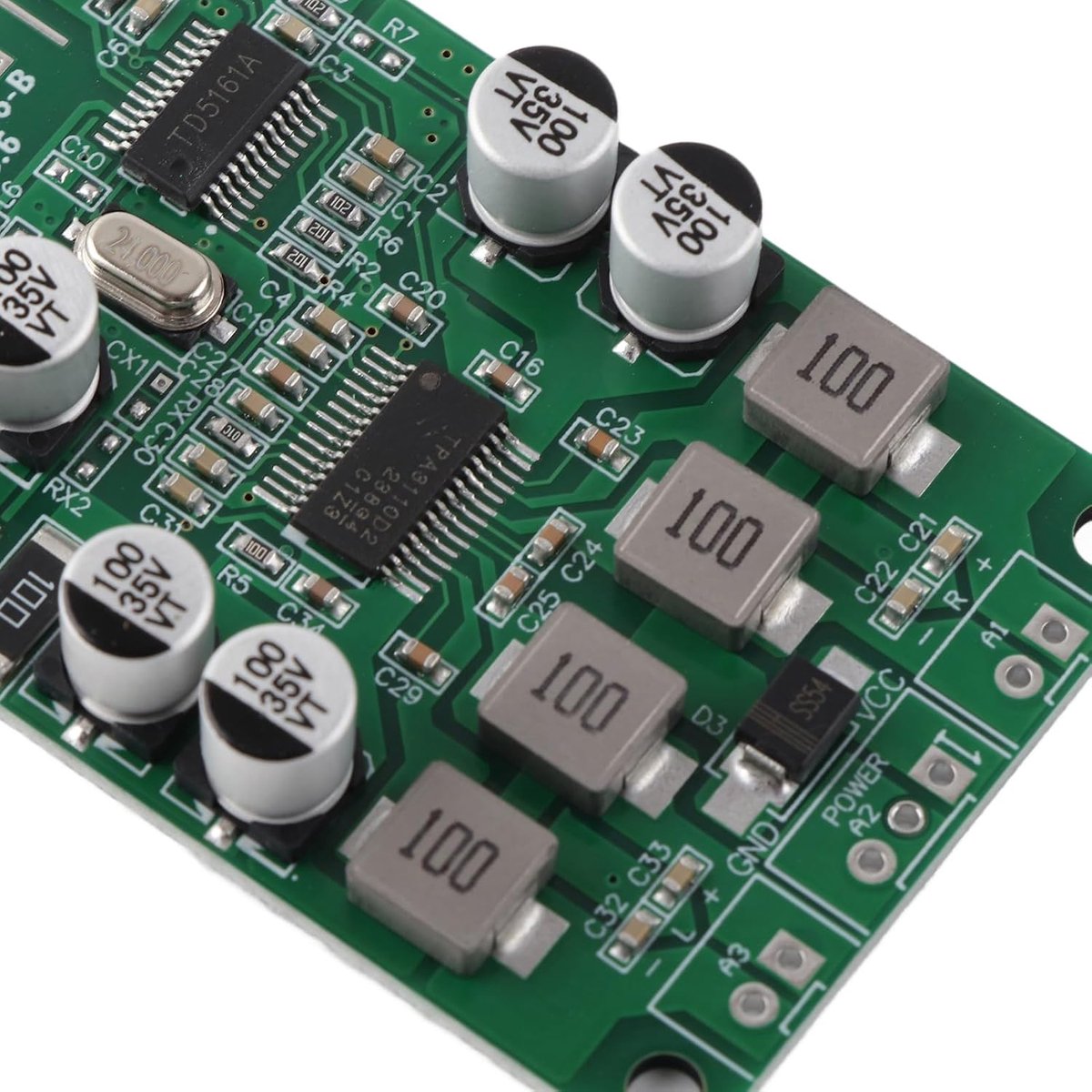 SnelShoppen - TPA3110 Audio Receiver 2x15W Bluetooth Versterker Kaart HiFi Versterker voor Luidsprekers - Ideaal voor Feest, Tuin en Thuisgebruik