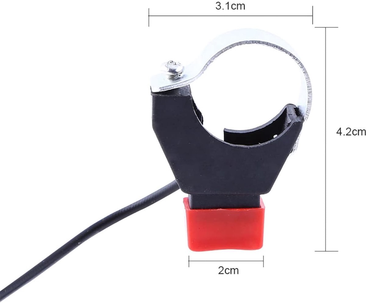 SnelShoppen - Universele Motorfiets Schakelaar - Stop Kill Toggle Schakelknop Voor 22mm Handlebar - Geschikt Voor 49cc Quad En Dirtbike, Duurzaam En B