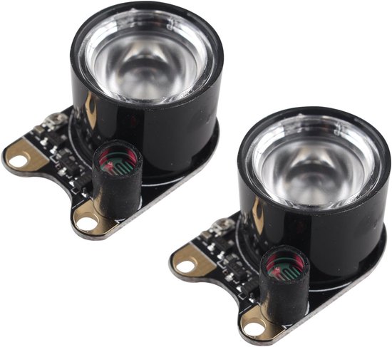 SnelShoppen - 2 stuks infrarood LED lamp 3W hoog vermogen 850 IR LED infrarood module met verstelbare weerstand voor Raspberry Pi camera nachtzicht
