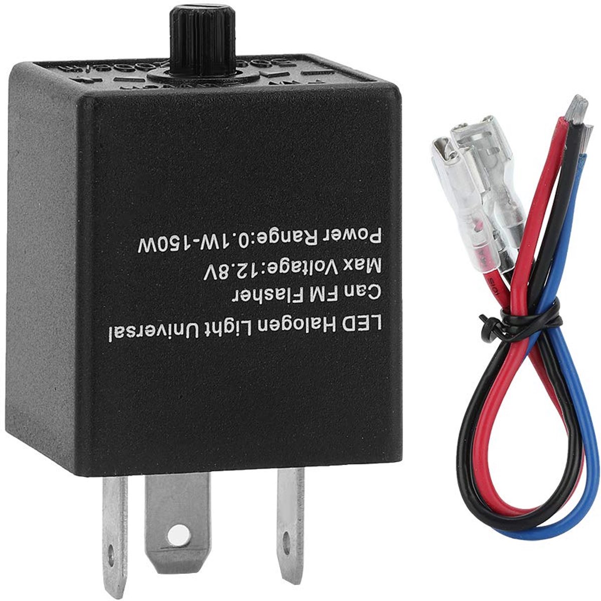 LED indicator relais 12V 24V - 3-pins instelbaar - voor autos en motoren - voorkomt snel knipperen - ShopVlot