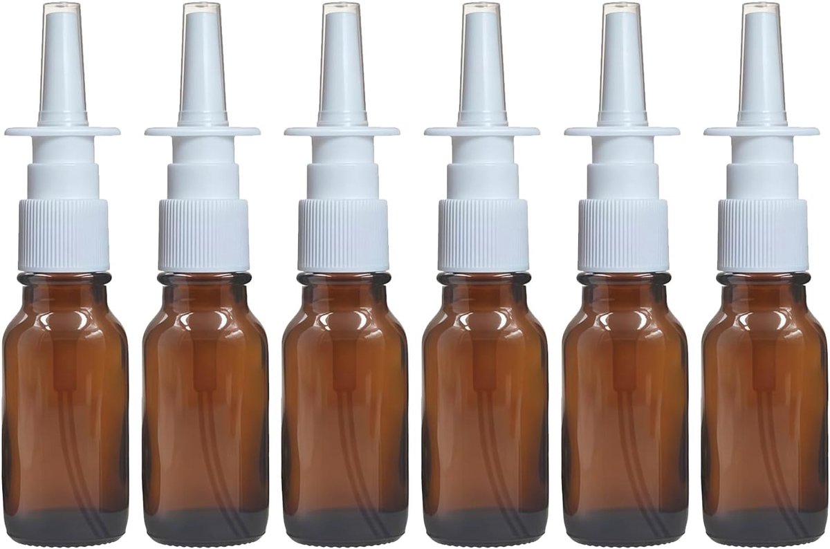 Nasaalspray fles 30ml - Amber glas - Herbruikbaar - Perfect voor zoutoplossingen - ShopVlot